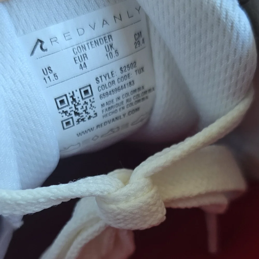 Redvanly Bright White/Tuxedo Black  Contender Sneaker